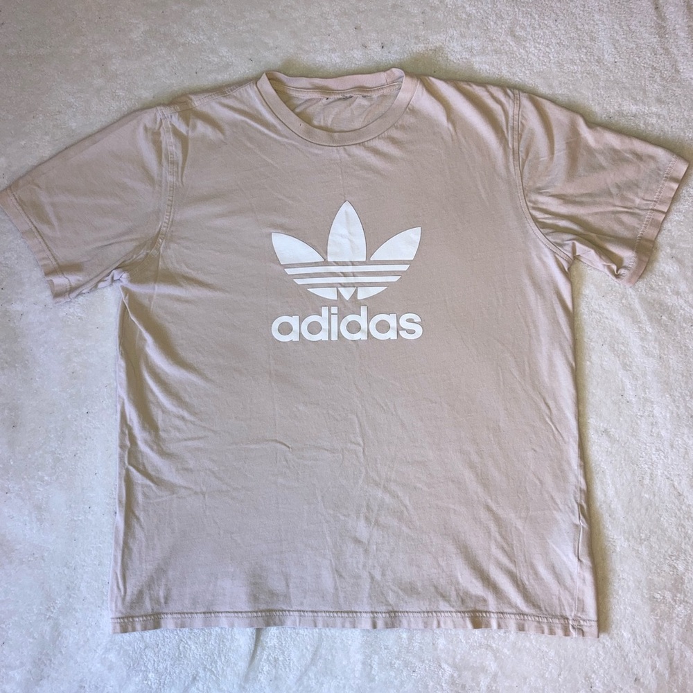 Adidas Cream Trefoil T-shirt